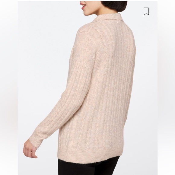 New Pink Clover Nneka Zip Collared Sweater from Stitch Fix - Picture 3 of 13